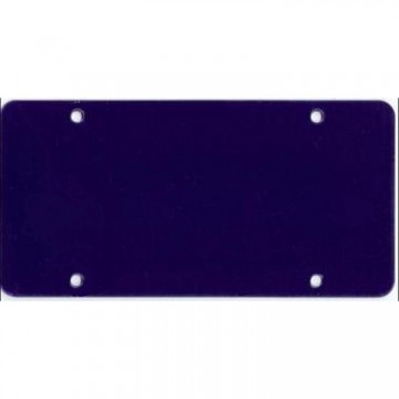 Dark Blue Acrylic Mirror License Plate 